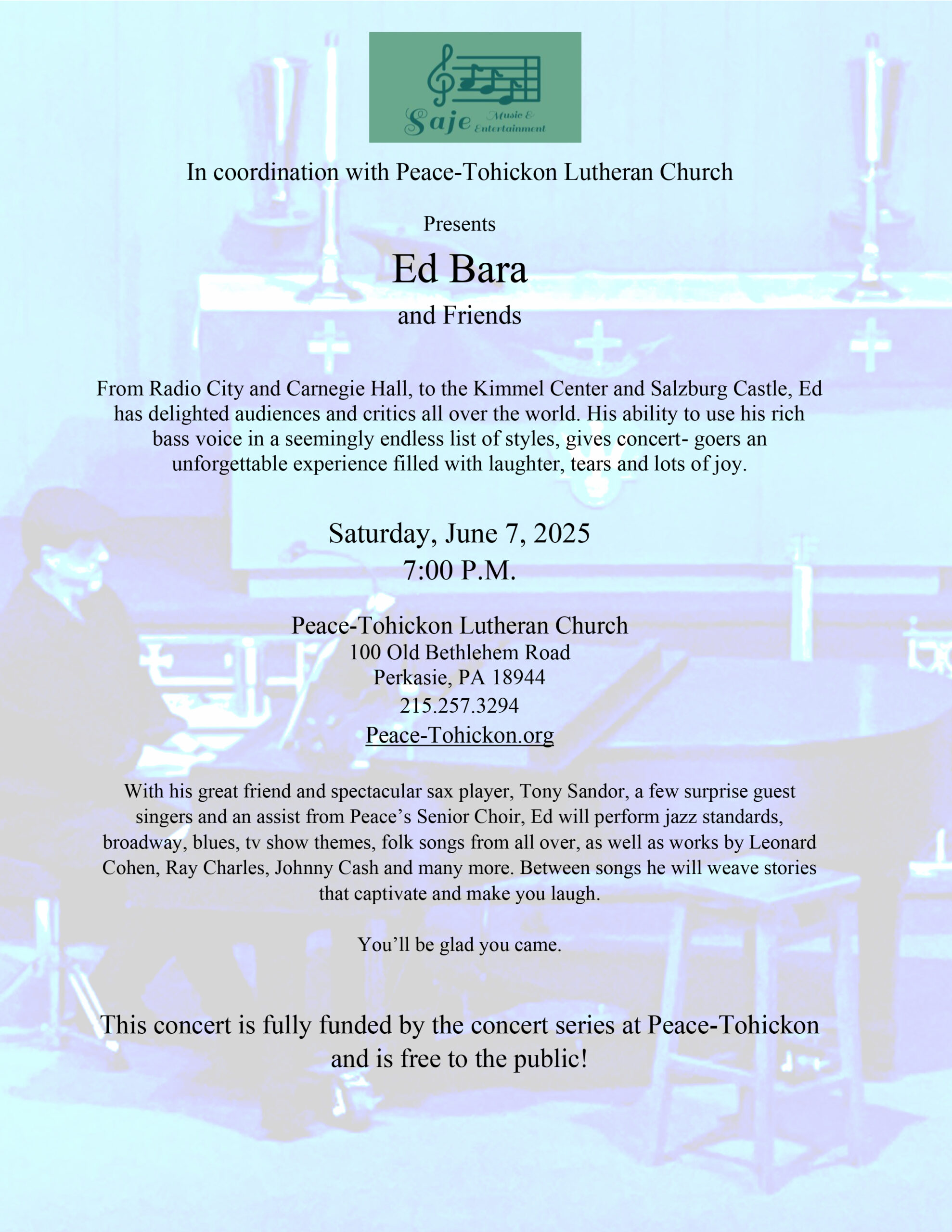 Spring Concert: Ed Bara & Friends