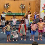 The children's VBS closing performance