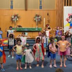 The children's VBS closing performance