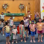 The children's VBS closing performance