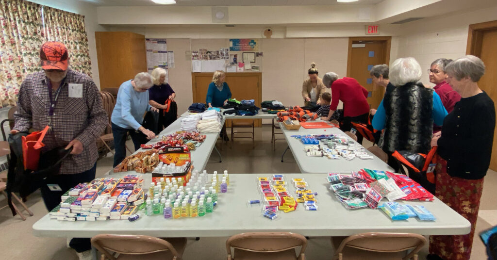 Peace Lutheran Church - God's Work, Our Hands, Backpacks for homeless